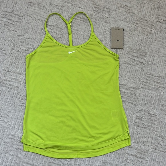 Nike Dri-fit Elastika Tank women’s training top in atomic green NWT Size Small - Picture 4 of 16